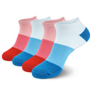 blue and red