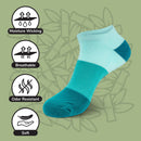 moisture wicking, breathable, odor-resistant and comfortable rayon from bamboo ankle socks