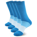 Unisex Bamboo Rayon Tri-Color Crew Socks