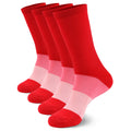 Unisex Bamboo Rayon Tri-Color Crew Socks