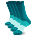 Unisex Bamboo Rayon Tri-Color Crew Socks