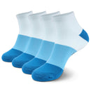 Unisex Bamboo Rayon Tri-Color Quarter Socks
