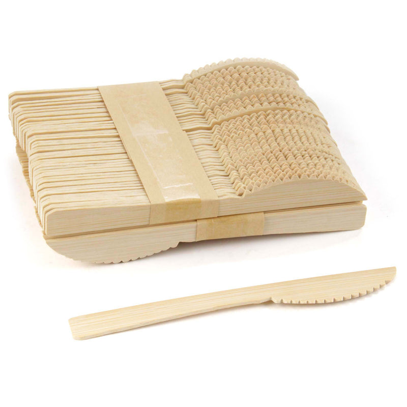 bulk bamboo veneer disposable knives
