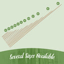 bamboomn bamboo wood skewer food bonfire kebab roast meat vegetables sizes measure