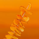 bamboo food skewer stick tornado potato twist orange plate catering restaurant event