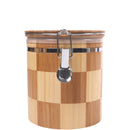 Hinged Cylindrical Medium Bamboo Containers