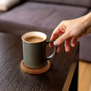 Coffee and Tea Phrases Engraved Bamboo Coaster Sets