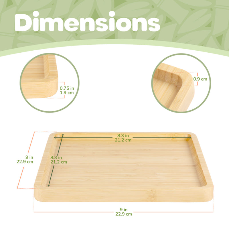 Bamboo Square Serving Tray