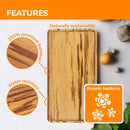 Bamboo Reusable Tiger Stripe Serving Trays