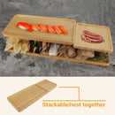 Bamboo Reusable Tiger Stripe Serving Trays