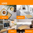 Bamboo Reusable Vertical Grain Carbonized Brown Serving Trays