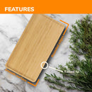 Bamboo Reusable Vertical Grain Carbonized Brown Serving Trays