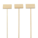 bamboo billboard food beverage drink marker picks skewers