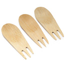 veneer food appetizer sporks white background