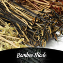 black green tea red bamboo knot picks skewers toothpicks assortments made from