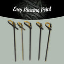 black bamboo knot picks skewers toothpicks easy piercing point food drink