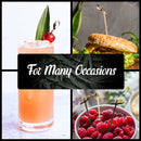 black bamboo knot picks skewers toothpicks pack for many occasions drink cocktail garnish cherry raspberries cheeseburger burger hamburger sandwich