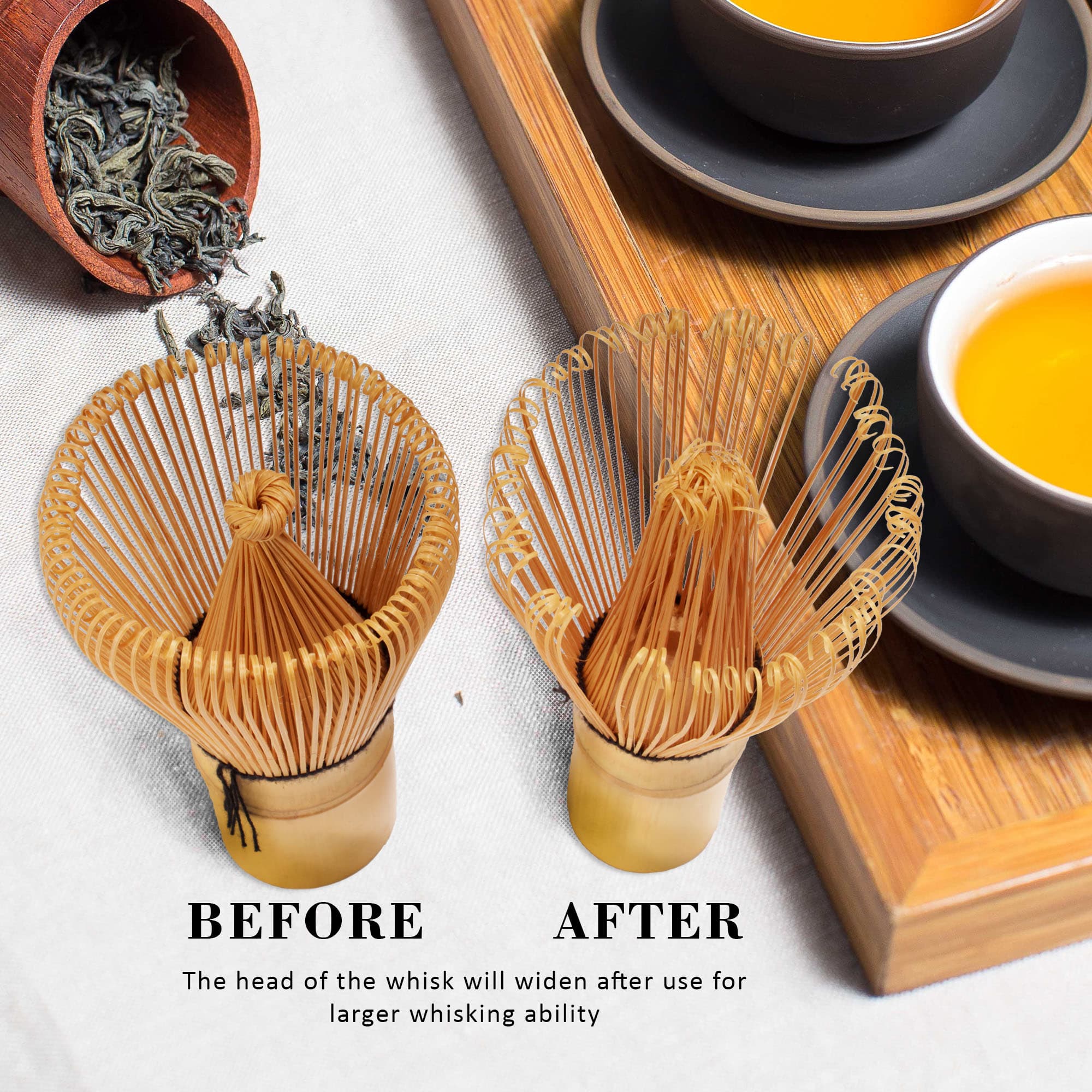 Matcha Chawan Matcha Bowl, Tea Whisk, Chashaku, Spoon, Matcha Holder, Bamboo Coaster Starter Set