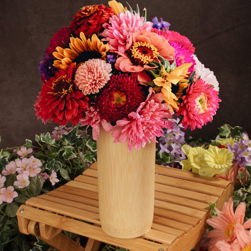 Natural bamboo flower vase