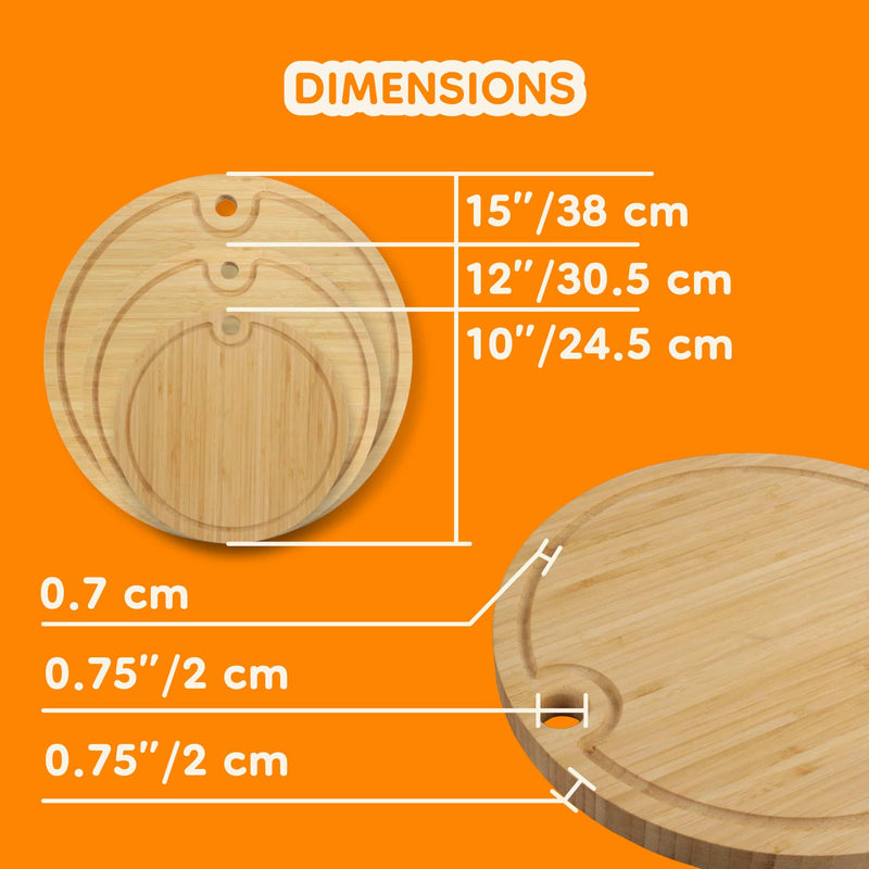 Bamboo Round Cutting Board