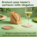 Round Coasters with Holder