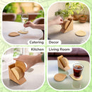 Round Coasters with Holder