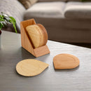 Round Coasters with Holder