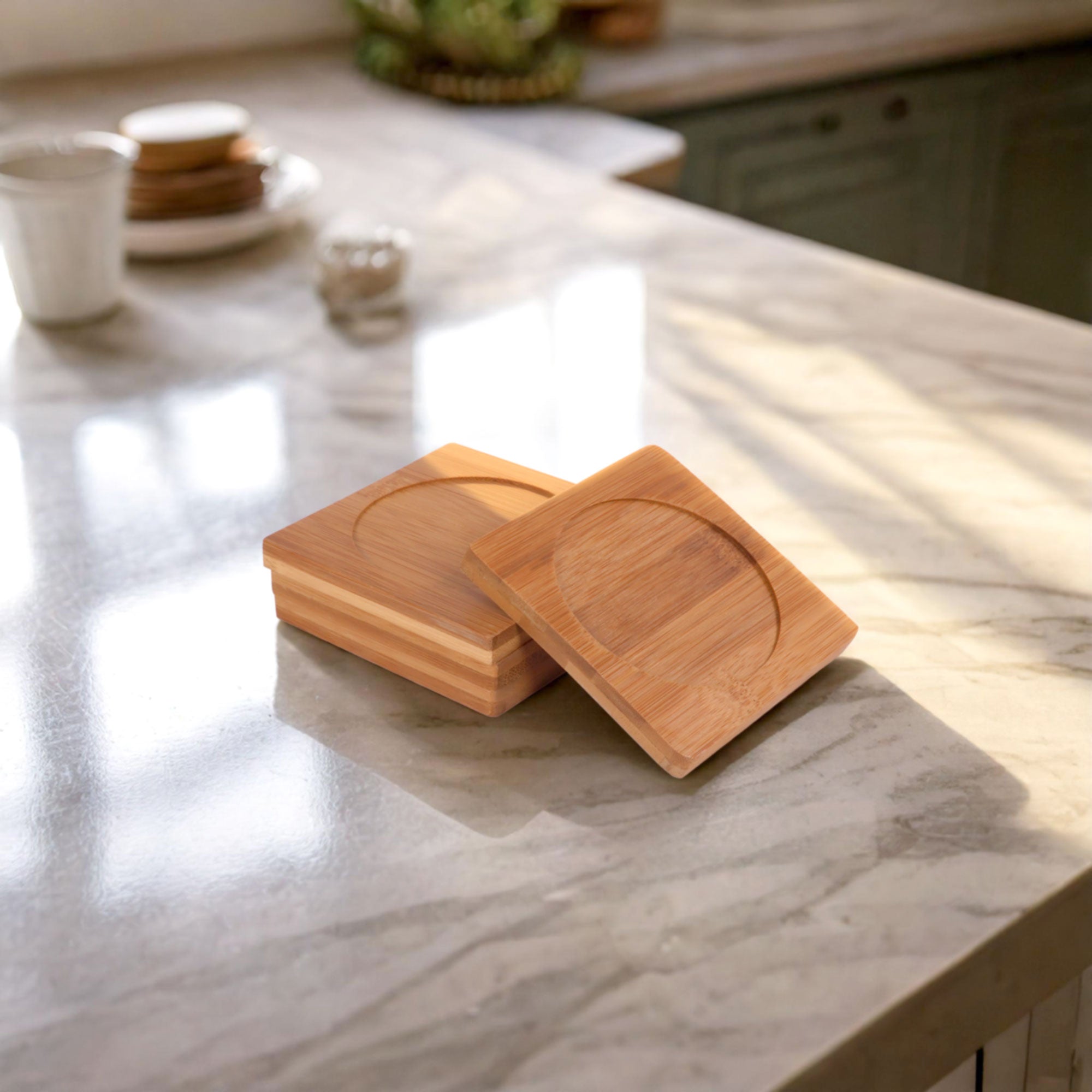 Square Bamboo Coasters