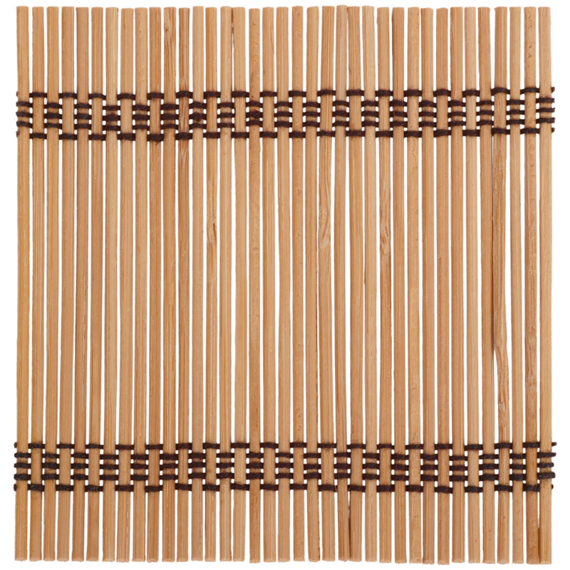 Premium Bamboo Matchstick Coasters - 4.25" x 4.25" - Square