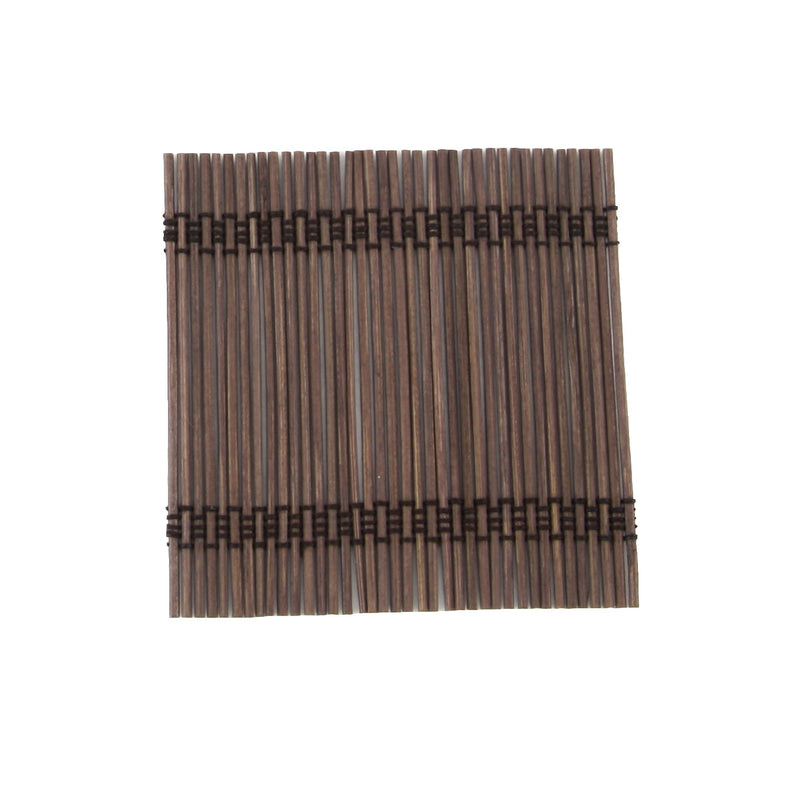 Premium Bamboo Matchstick Coasters - 4.25" x 4.25" - Square