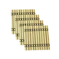 Premium Bamboo Slat Coasters - 4.25" x 4.25" - Square