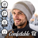 luxe charmed double layer beanie has comfortable fit