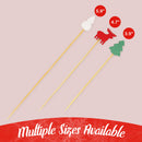 Christmas Holiday Bamboo Food Picks