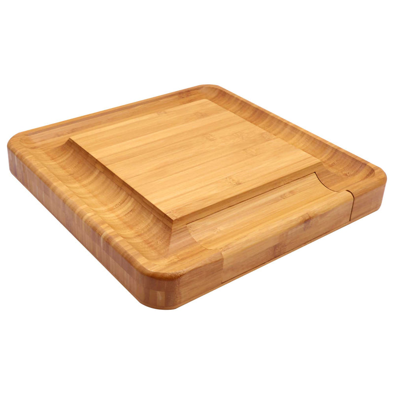Angled view of cheese board