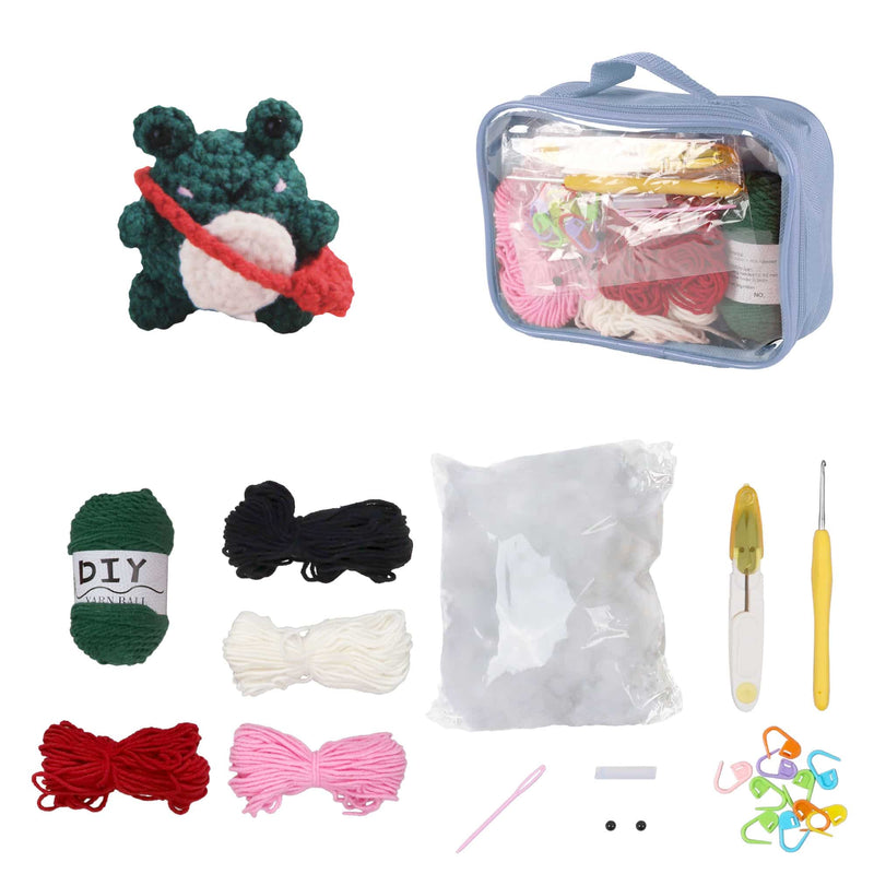 Kawaii Chibis Crochet Kit: Kururu the Frog