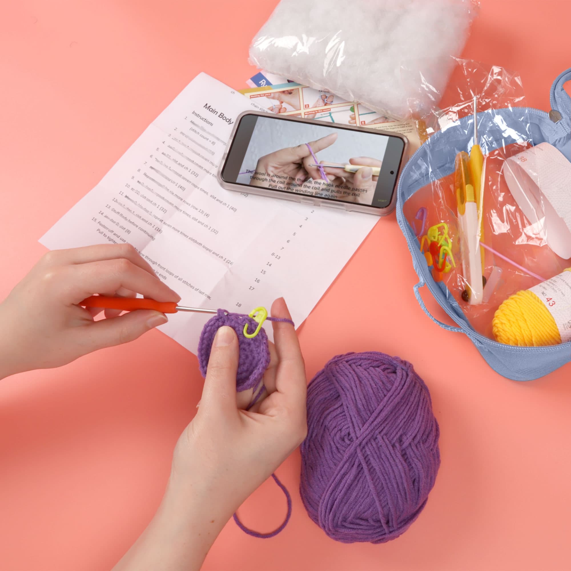 Churio the Dinosaur Kawaii Chibis Crochet Kit