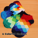 6 colorful choices of bamboo diamond socks