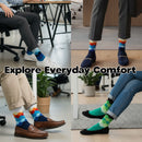 explore everydat comfort with bamboo diamond crew socks wear in office