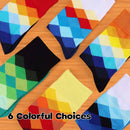 6 colorful choices of bamboo diamond crew socks