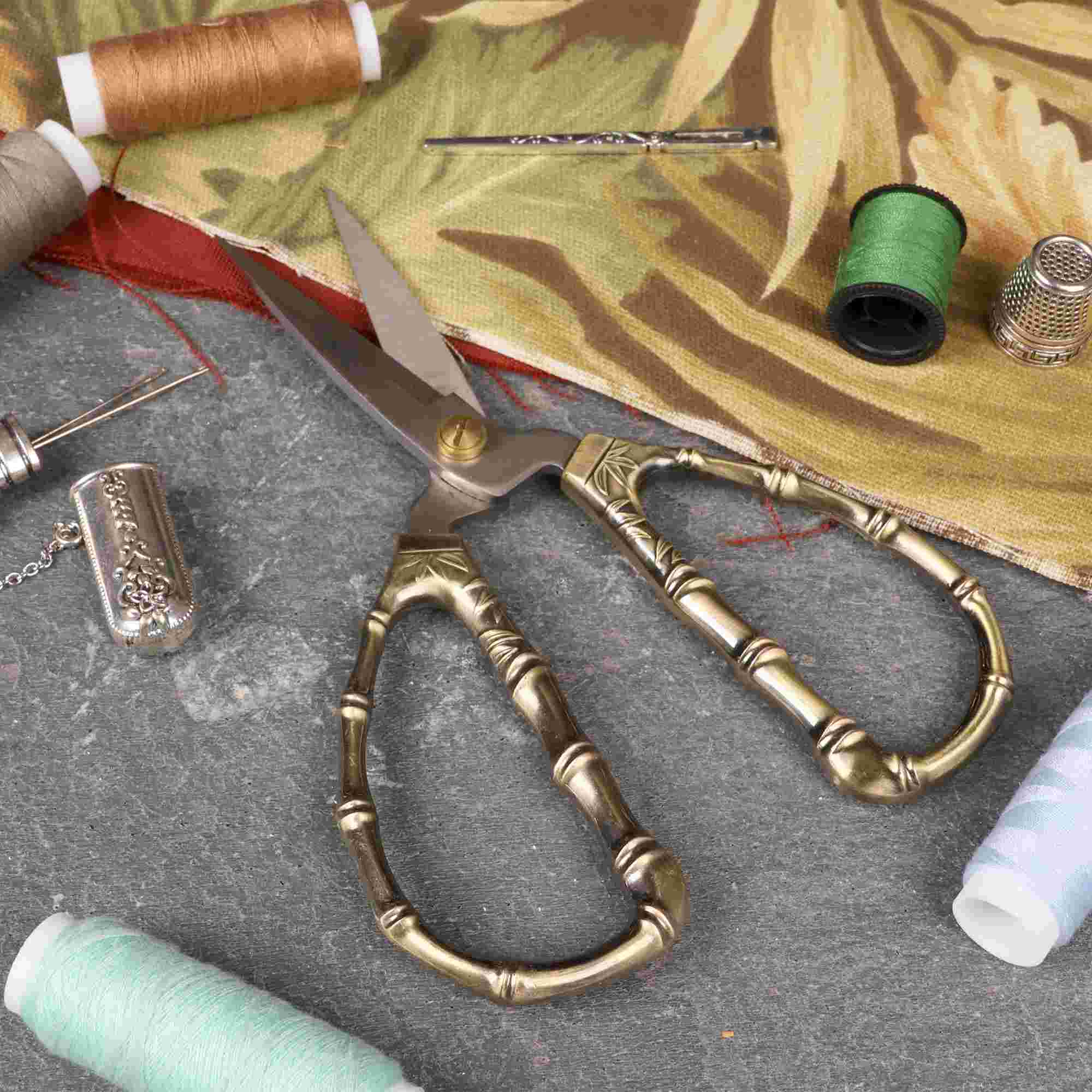 antique bamboo embroidery scissors