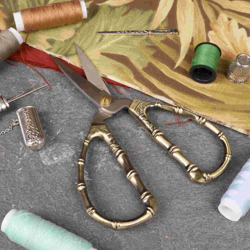 antique bamboo embroidery scissors