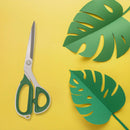 green heavy duty stainless steel scissors