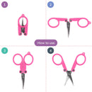how to use portable travel scissors 