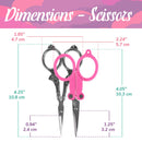 vintage embroidery scissors dimensions