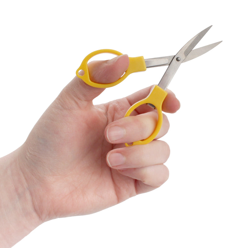 Tiny collapsible scissors