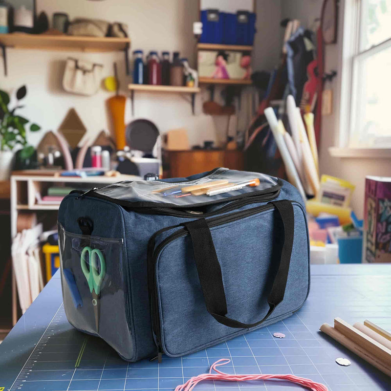 Rectangular Fabric Yarn Storage Tote