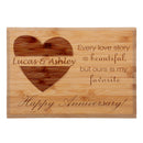 Anniversary Custom Engraved Bamboo Plaque