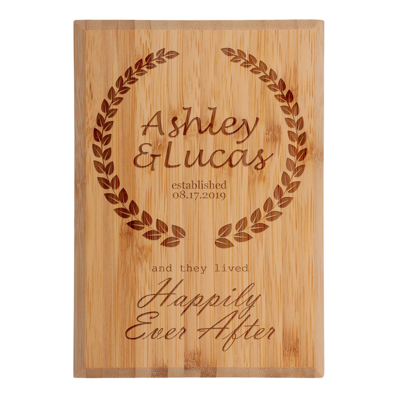 Anniversary Custom Engraved Bamboo Plaque