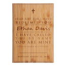 Baptism Custom Engraved Bamboo Plaque
