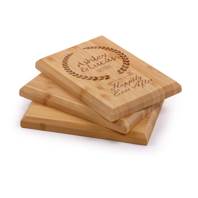 Anniversary Custom Engraved Bamboo Plaque
